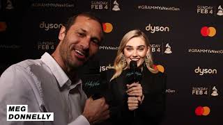 Meg Donnelly Talks New Music at the Grammys NextGen Party | Hollywire
