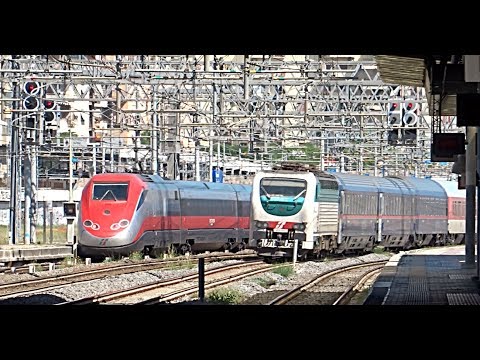 TRENI IN TRANSITO A ROMA: Treno Frecciarossa 1000 x2,Italo EVO NTV,Nightjet,Frecciargento,IC SUN (1)