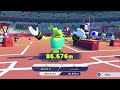 Mario Sonic At The Olympic Games Tokyo 2020 Javelin Throw Vector