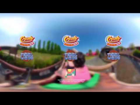 Crealy's Log Flume Ride in 360