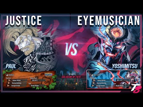 Tekken 8 ▰ JUSTICE (Paul) VS EYEMUSICIAN (Yoshimitsu) | High Level Gameplay