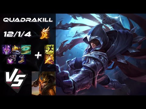 JUNGLE Talon vs Jarvan IV [QUADRAKILL] - EU Challenger Patch 25.20