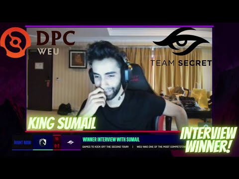 WINNER INTERVIEW WITH SUMAIL - TEAM LIQUID VS TEAM SECRET - DPC WEU 2021/2022 Tour 2: Division I