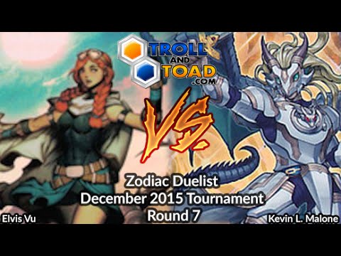 Kozmo (Elvis Vu) Vs PePe (Kevin L. Malone) - Yugioh Zodiac Tourney R7 December 2015