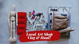 Local Art Shop Vlog & Art Supplies Haul - Part 1 - April 2021 - Mina Does Art Stuff