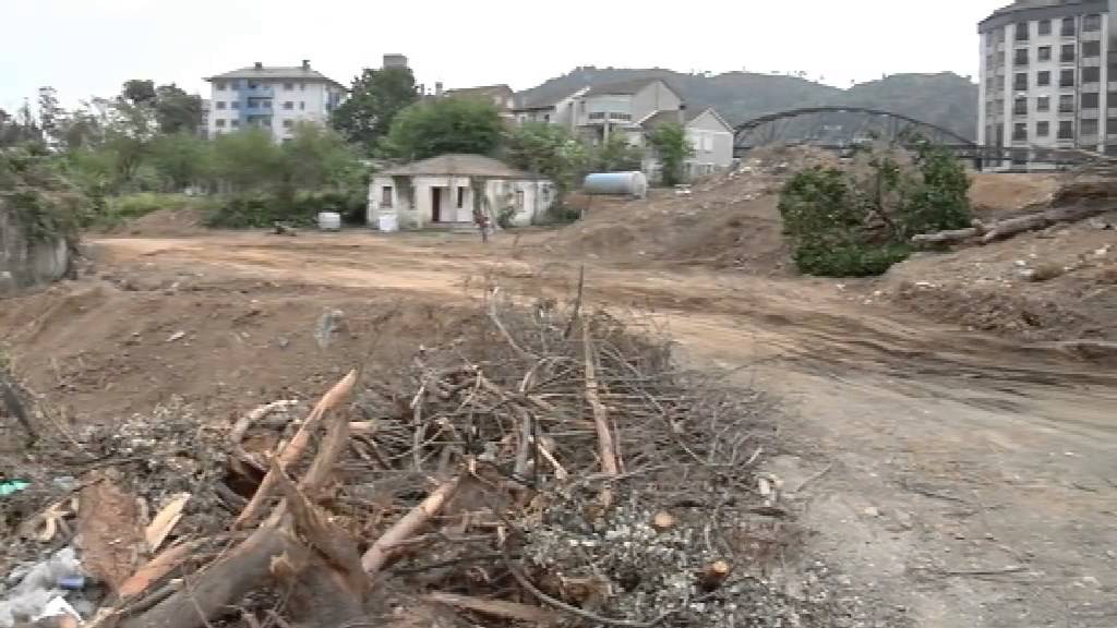 Obras de urbanización en la residencia universitaria