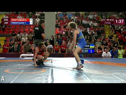 1/2 WW - 49 kg: R. SZENTTAMASI (HUN) v. T. PROFATILOVA (UKR)