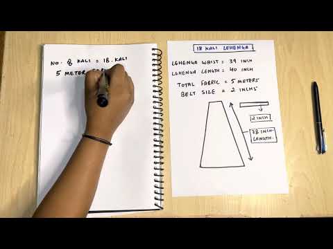 PART - 1 How to take exact measurements of kali lehenga / cutting and stitching