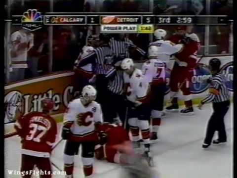 Jamie McLennan Cheap Shot on Johan Franzen