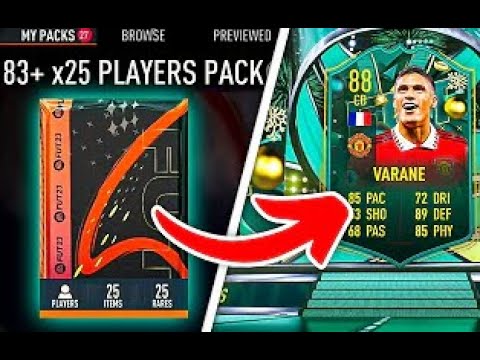 What do YOU get from the THREE 83+ x25 Rare Players Packs?! OMG INSANE WALK OUT!!! 91+ RATED CARD?