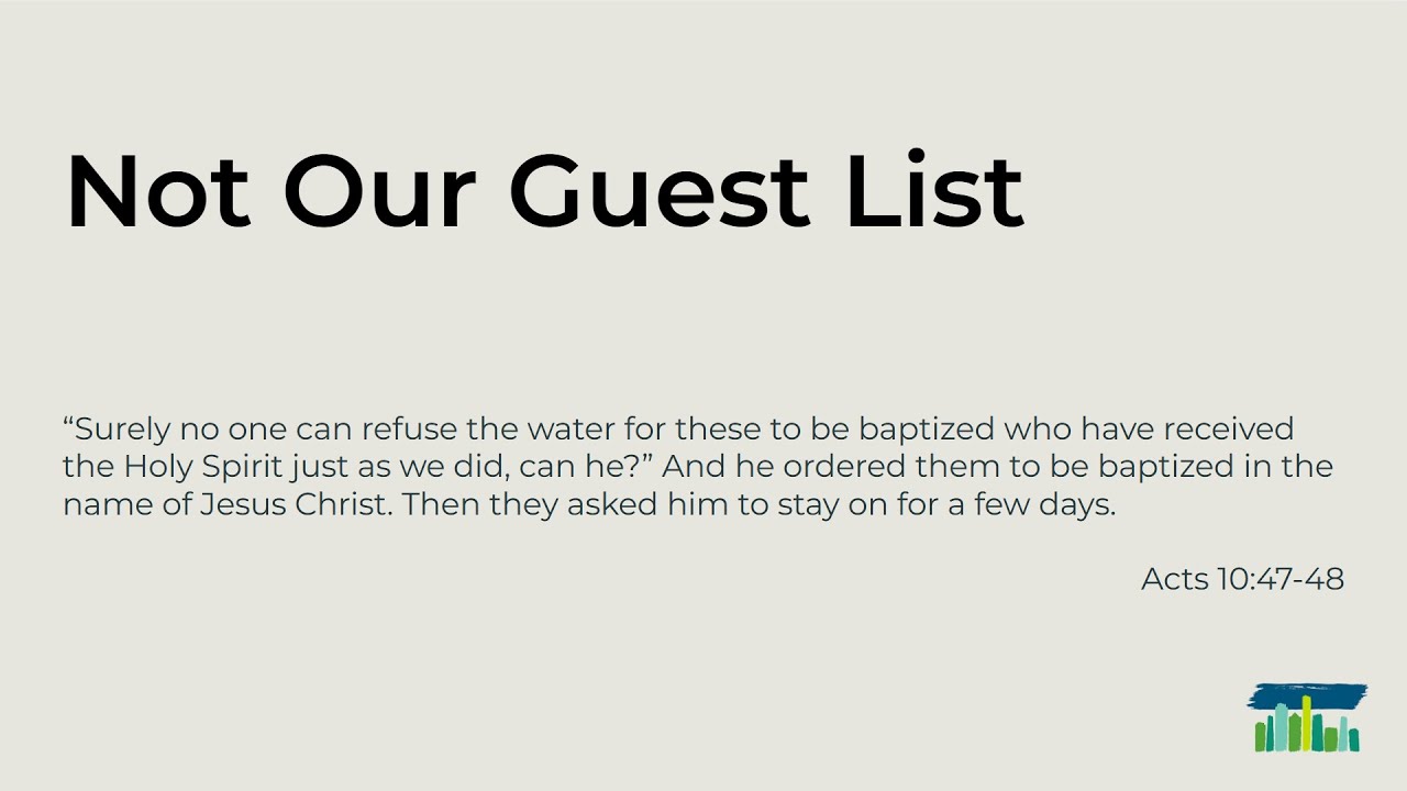 Not Our Guest List - May 18, 2025