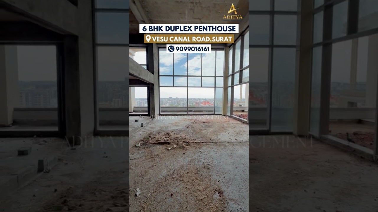 6 BHK Duplex Penthouse for Sale near G D Goenka Canal Road Surat. in Vesu, Surat — photo 1 of 12