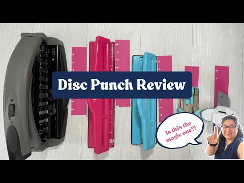 Best disc punch for your DIY notebook and planner | Disc Punch Review