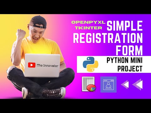 Simple Registration Form Python Mini Project Source Code Pycharm