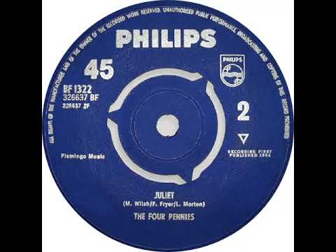 UK New Entry 1964 (70) The Four Pennies - Juliet
