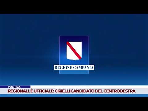 POLITICA. REGIONALI. &#-15480; UFFICIALE: CIRIELLI CANDIDATO DEL CENTRODESTRA