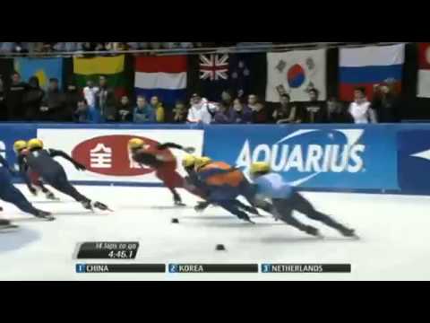 2012-13 Short Track World Cup 3 5000M MEN RELAY FINAL A