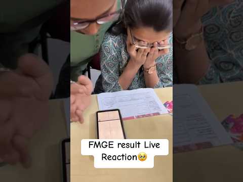 🥹FMGE result Live Reaction | Medical examination result 2024