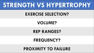 Training for Strength vs. Hypertrophy | Programming Considerations