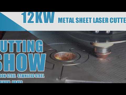 , title : '12KW/12000W CNC Laser Cutting Machine Cut Show'