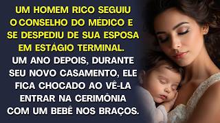 Homem se despediu de sua esposa em estágio terminal. Um ano depois, em seu casamento, ele a vê...