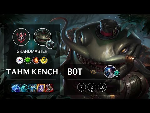 Tahm Kench Bot vs Jinx - KR Grandmaster Patch 11.15