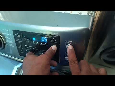 como reiniciar una lavadora samsung carga frontal presione temperatura+nivel retardado+apagar