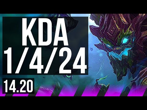 MAOKAI & Kai'Sa vs SORAKA & Ziggs (SUP) | 1/4/24, Rank 14 | NA Master | 14.20