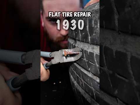 What year are you in? The evolution of fixing a flat tire!  #car #Carlovers