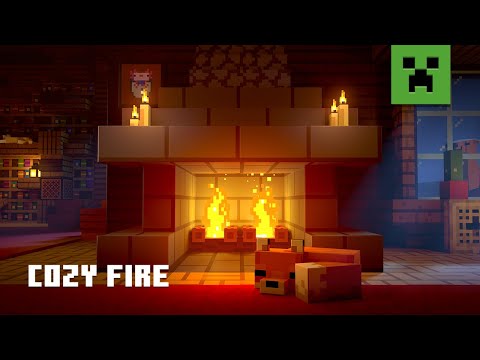 Minecraft Soothing Scenes – Relaxing Fireplace