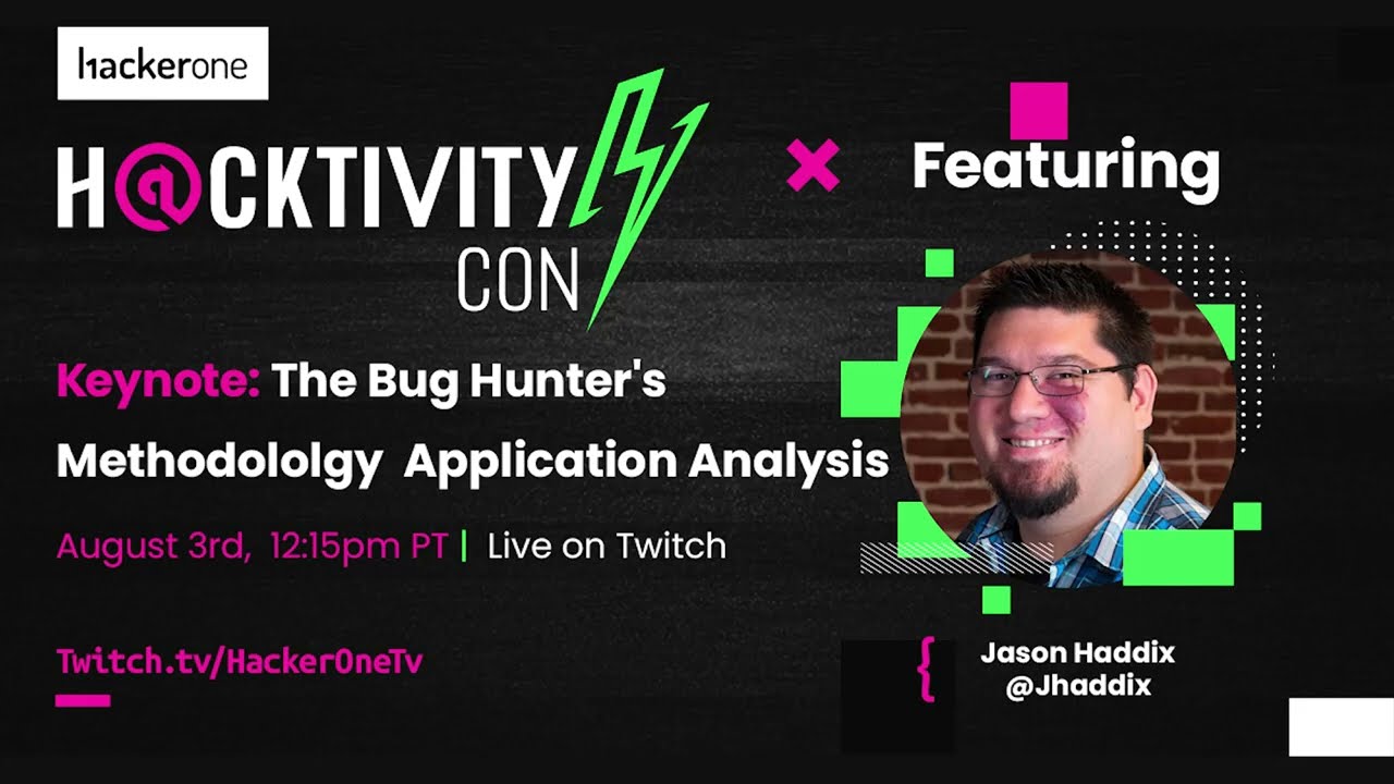 The Bug Hunter's Methodology - Application Analysis | Jason Haddix