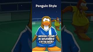 Hidden Catalogue Items on New Club Penguin! (November) #shorts