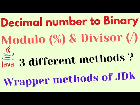 Convert Decimal Number Integer To Binary In Java Number System Problem