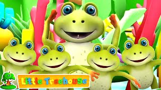 Download lagu Lima kecil katak | Video edukasi anak | Kartun untuk anak | Little Treehouse | Lagu anak indonesia mp3