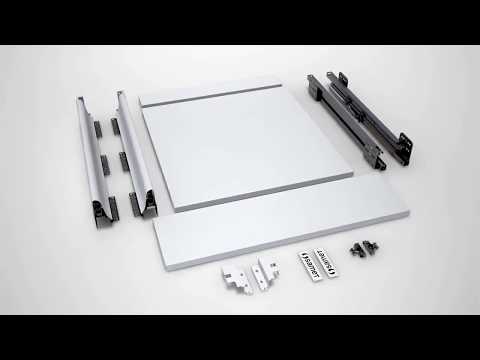 Миниатюра изображения товара Модуль с ящиком Samet Smartbox 68/18 без релингов (с доводчиком 500мм, серый)