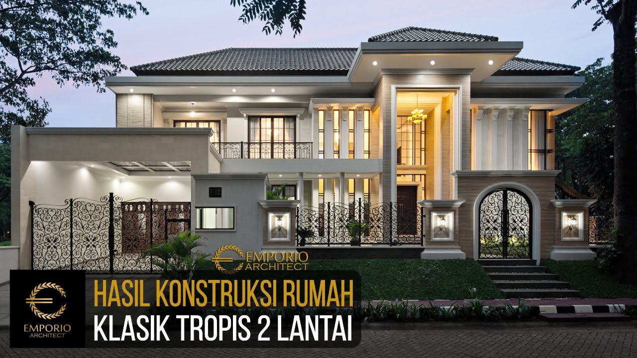 Video Hasil Konstruksi Desain Rumah Hook Classic 2 Lantai Ibu Miranda - Jakarta