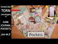 Transform TORN ENVELOPES Into Junk Journal POCKETS Upcycle Waste Tutorial