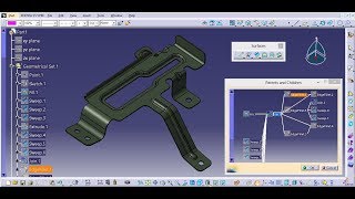 BIW_Bolt-on Sheet Metal Bracket design in GSD Catia V5_ AUTOMOTIVE DES