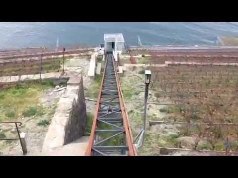 Funicular of the Clos des Moines, in Lavaux wineyards (Switzerland)