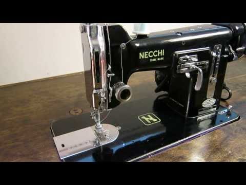 Necchi BU Nova (1953) Sewing Demonstration & Overview