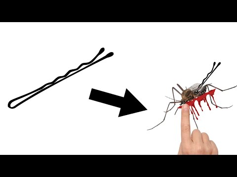 how to make a mosquito with a bobby pin