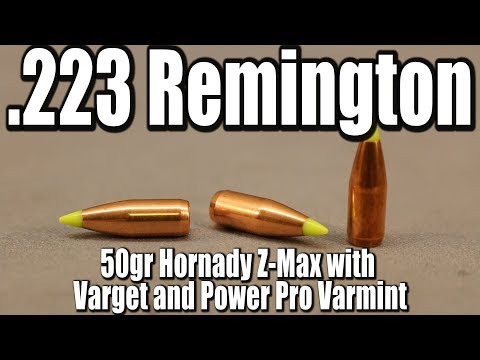 223 Rem - 50gr Hornady Z-Max/V-Max with Varget & PP Varmint