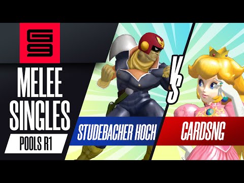 Studebacher Hoch (Captain Falcon) vs CardsNG (Peach) - Melee Singles Pools Losers QF  - Genesis 9