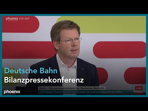 Deutsche Bahn: Bilanzpressekonferenz mit Richard Lutz und Levin Holle | 27.03.25