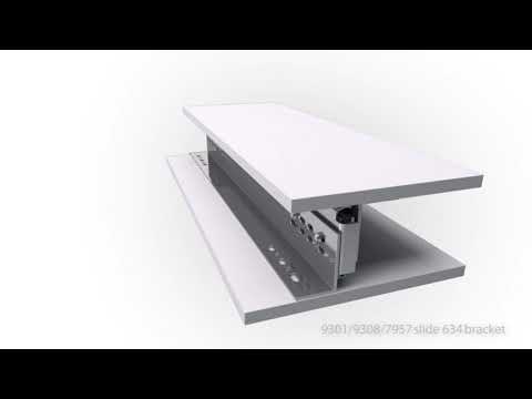 Kit d'équerres 634 XX pour coulisses 9301 et 7957 ACCURIDE