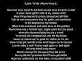 2pac's Best Verses + Lyrics on screen 
