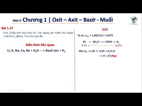 ✔ Hóa9| Tìm nhanh tên Kim Loại - Dạng toán khó, thường gặp trong các bài thi