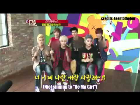 Teentop niel singing "be my girl" its embarrassing