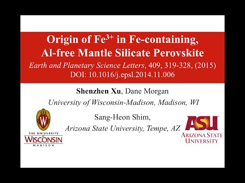 Origin of Fe3+ in Fe-containing, Al-free mantle silicate perovskite