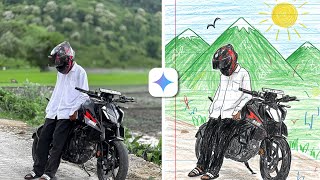 Instagram Trending Note Book Drawing Gemini Photo Editing | Gemini Photo Editing